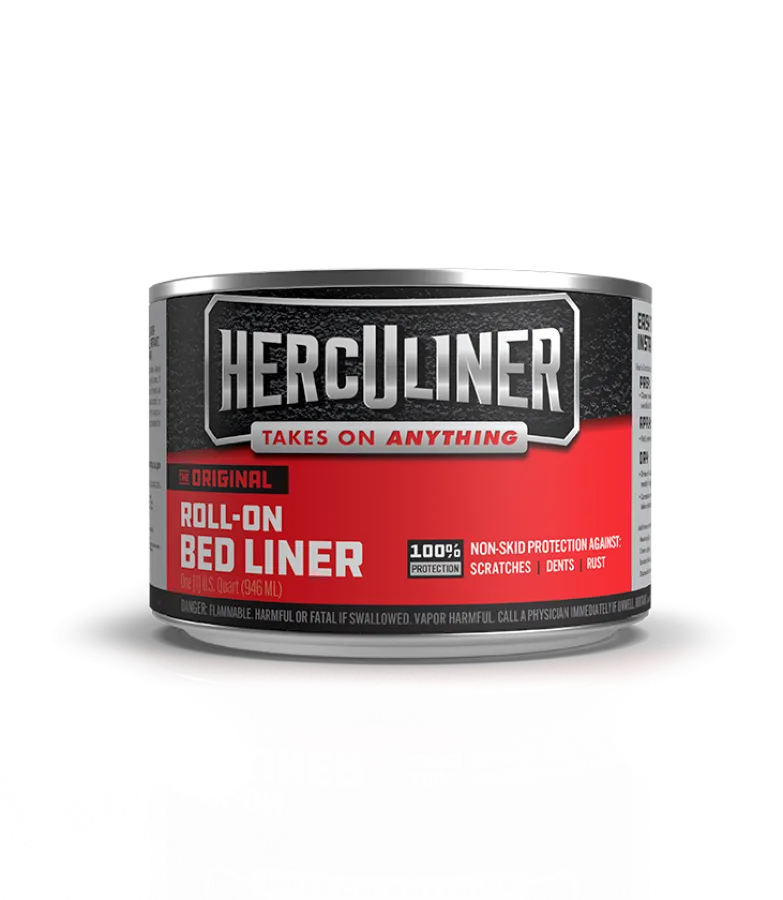 HERCULINER Black 1-Gallon Truck Bed Liner Kit, Polyurethane, Roller  Included, Skid-Resistant, Rust Prevention