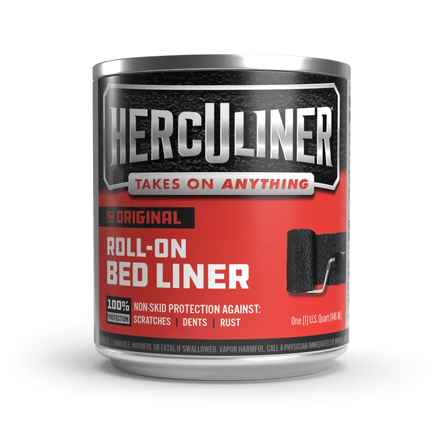 Herculiner Original Roll-On Bed Liner can with non-skid protection against scratches, dents, and rust