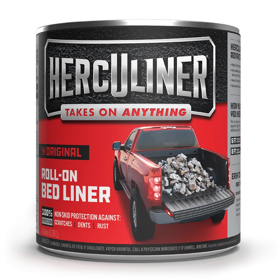 3 HERCULINER Black DIY Truck Bed Liner Coating Spray Tough Textured  Polyurethane