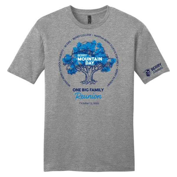 Berry Alumni Mountain Day 2021 merchandise t-shirt