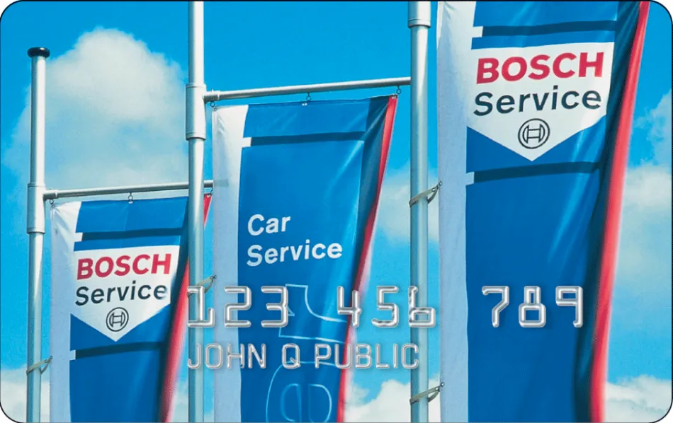 a Bosch Service Credit Card
