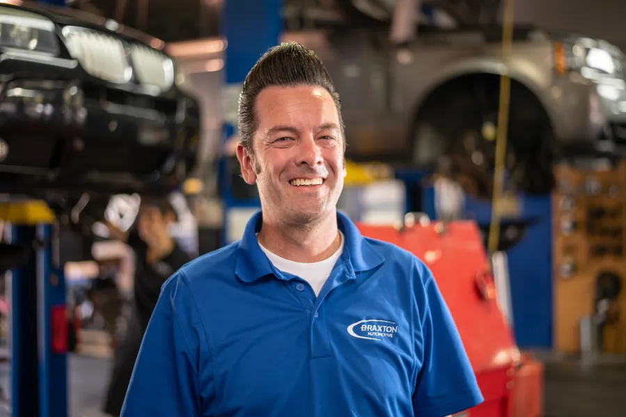 Chuck from Braxton Automotive smiling at the camera