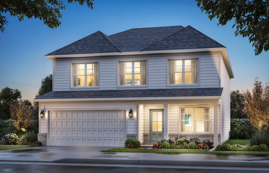 a house with a garage