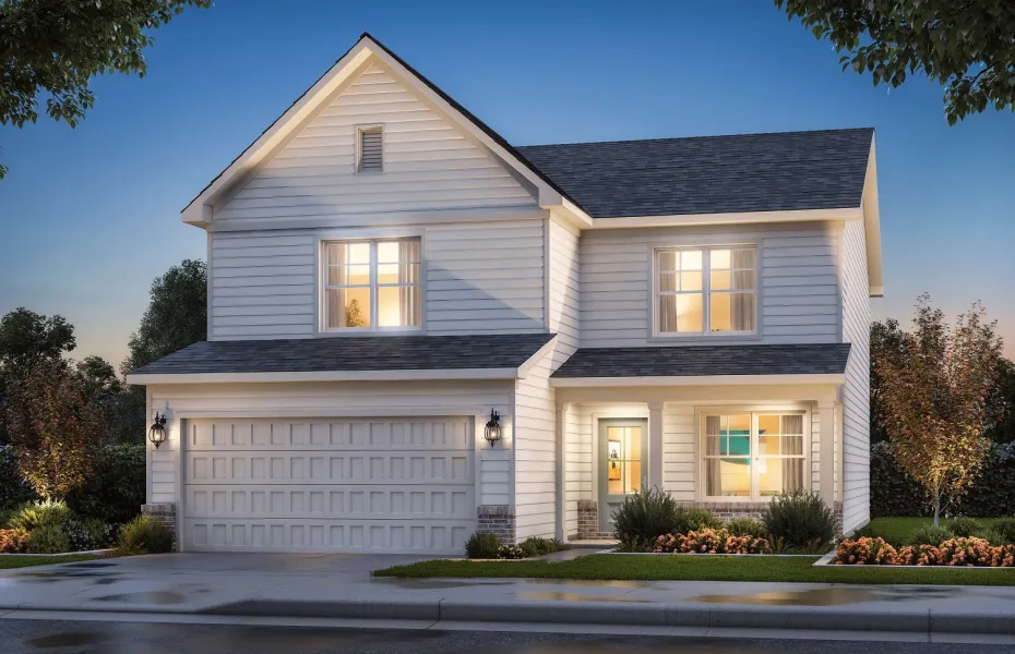 a house with a garage