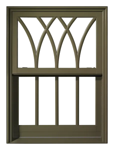 a white window with a black frame