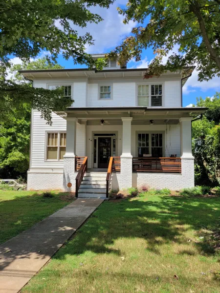 a house with a front yard