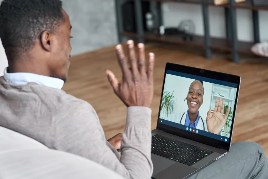 a person working on a laptop