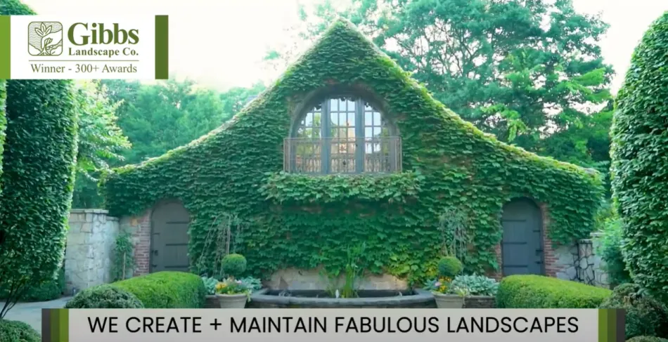 a house with a large green hedge