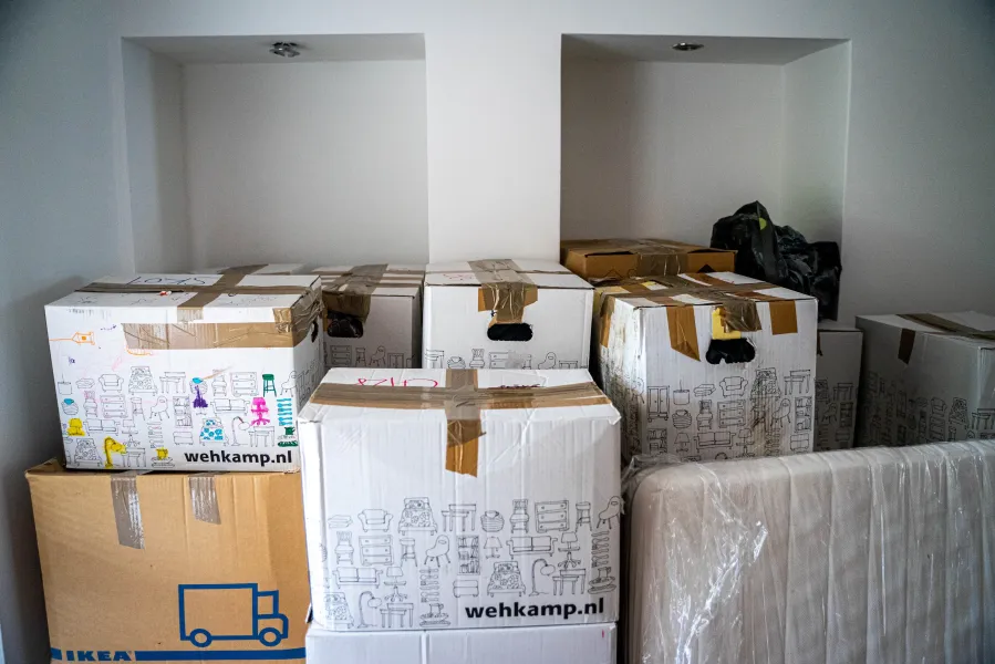 a room full of boxes