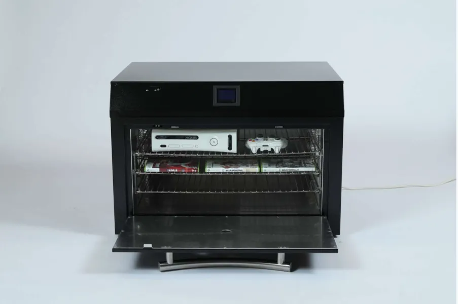 an image involving indoor sitting oven