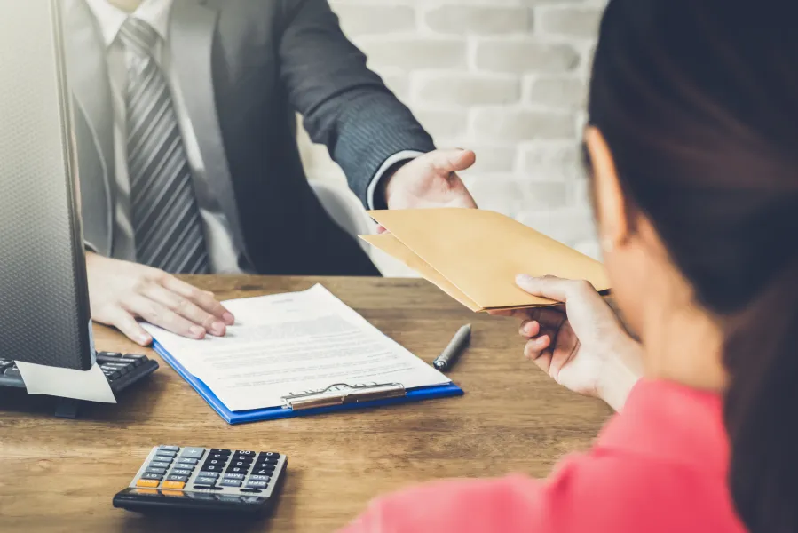Service of process in a divorce case.