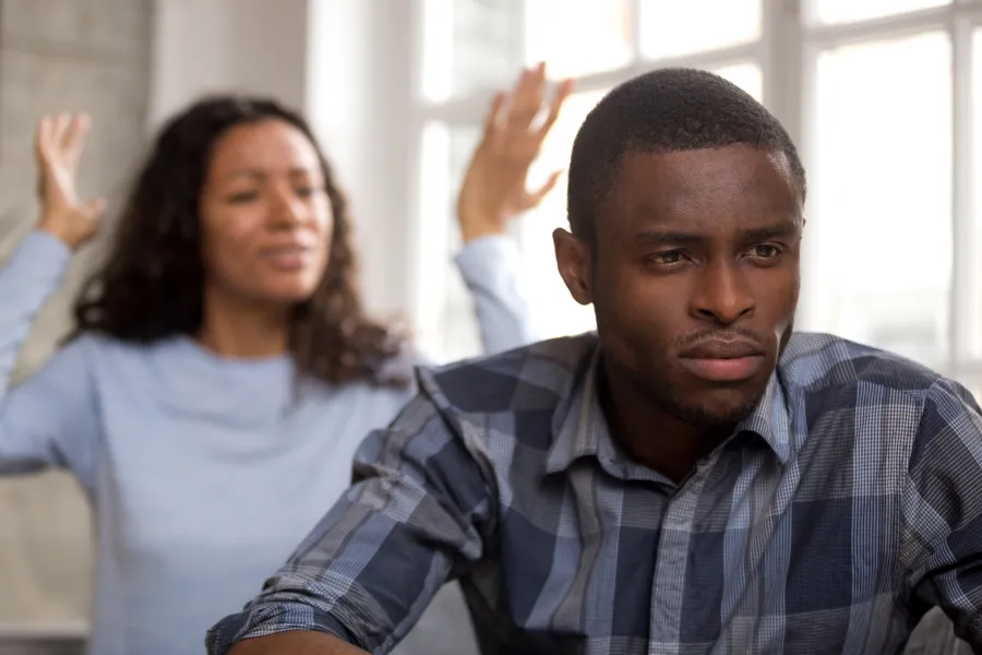 In the middle of a contested divorce.