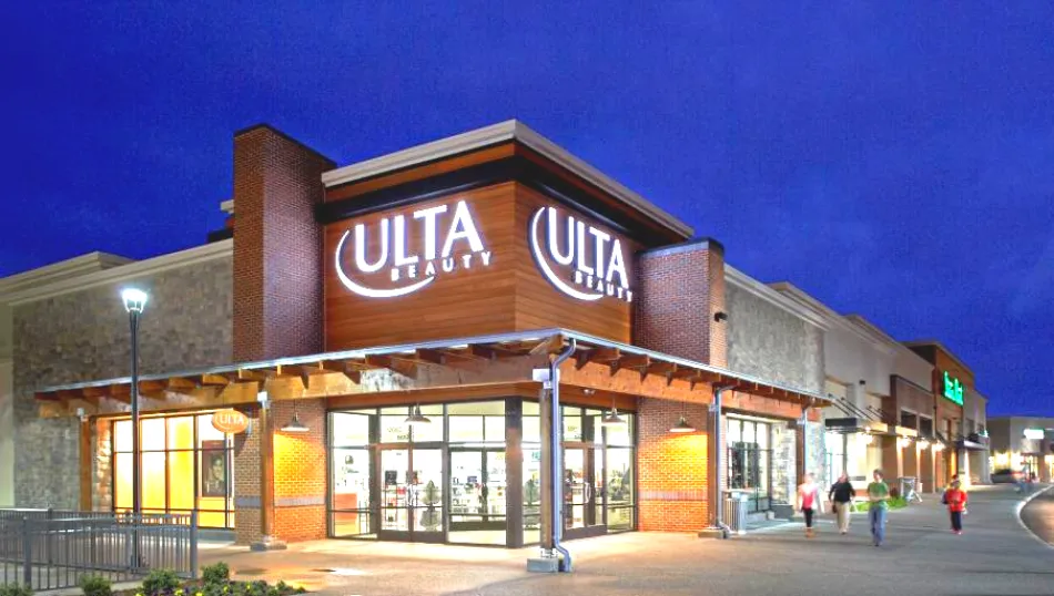 an Ulta Beauty building in a strip mall