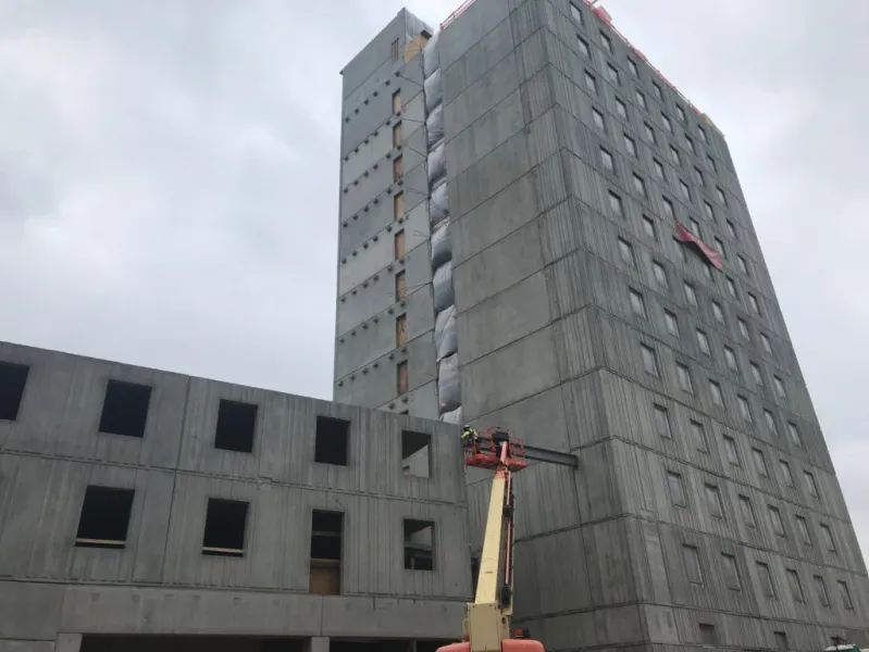 a tall building