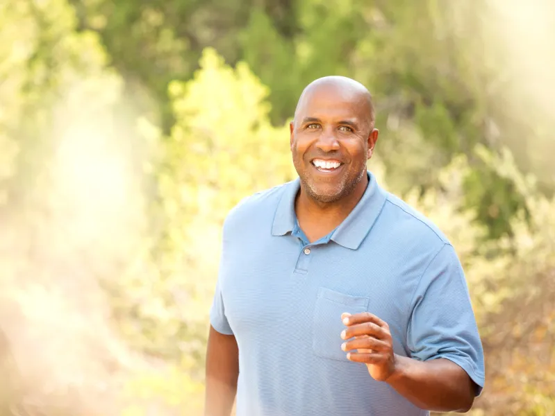 a man running