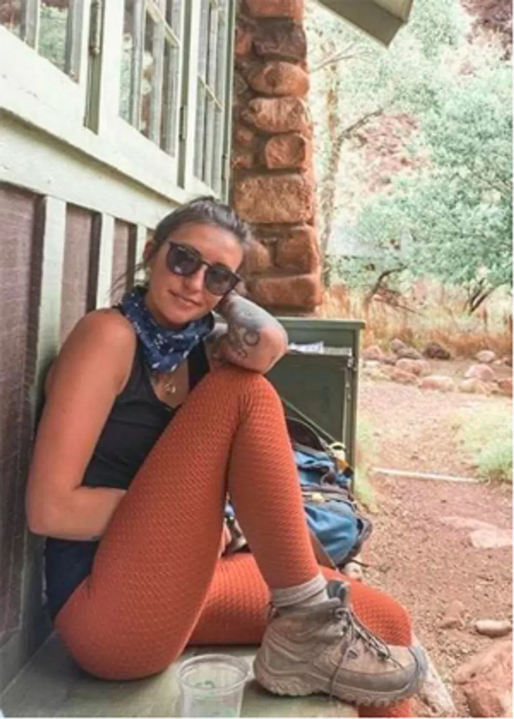 Young woman wearing sunglasses