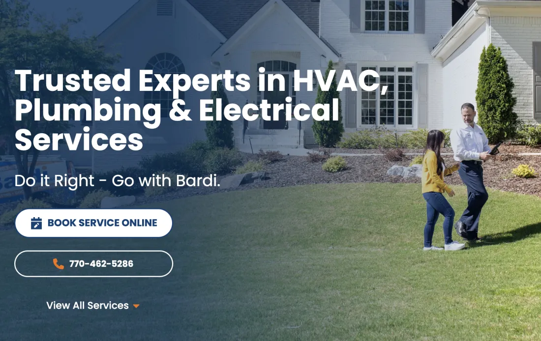 Image of website for Bardi Heating & Air