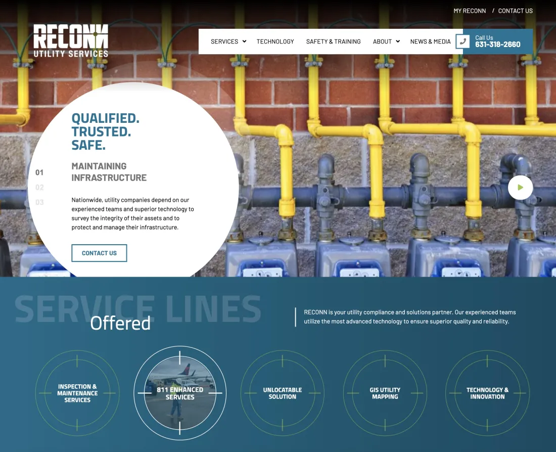 Image of website for Reconn