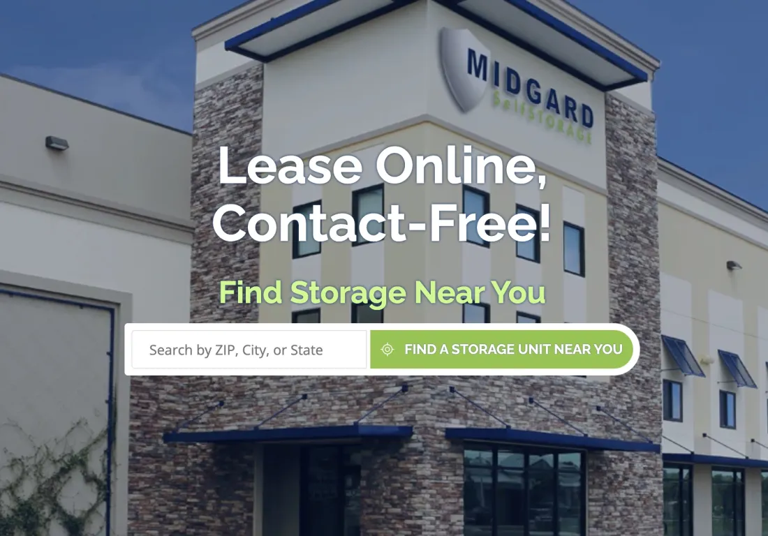 Image of website for Midgard Self Storage