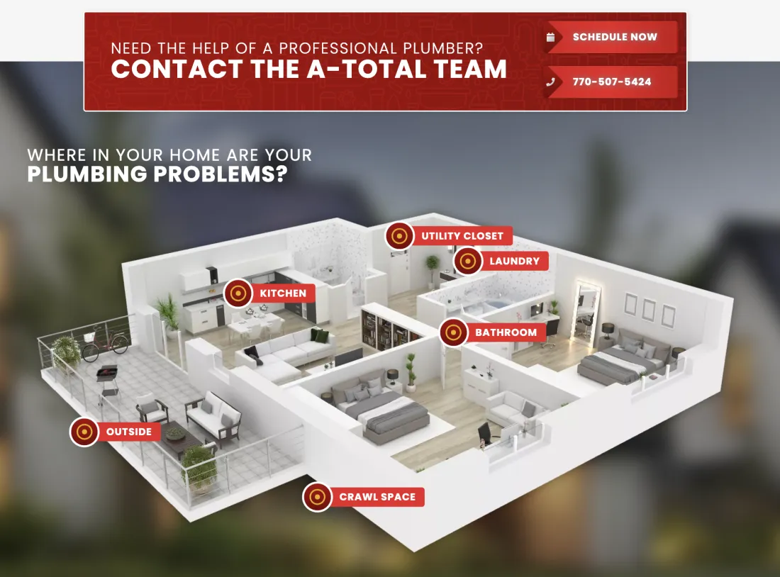 Image of website for A-Total Plumbing