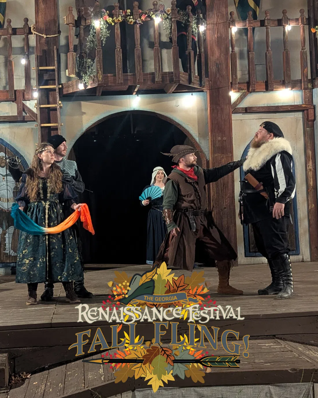 Fall Fling at the Georgia Renaissance Festival, with Robin Hood and the Sheriff of Nottingham