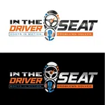 Logo for In The Driver Seat podcast featuring a steering wheel, microphone, and text Boots in Motion Problems Solved
