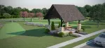 a house with a grass yard
