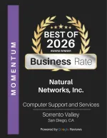 Best of 2026 Business Rate award for Natural Networks, Inc. providing computer support and services in Sorrento Valley, San Diego.