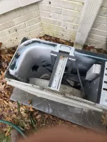 AC Frozen Repair in Atlanta 30327 by The Air Company.. Open HVAC outdoor unit with visible fan, coil, and metal components
