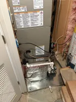 HVAC heating and air conditioning new unit installation in Atlanta 30306 by The Air Company.