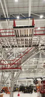 a room with shelves and equipment