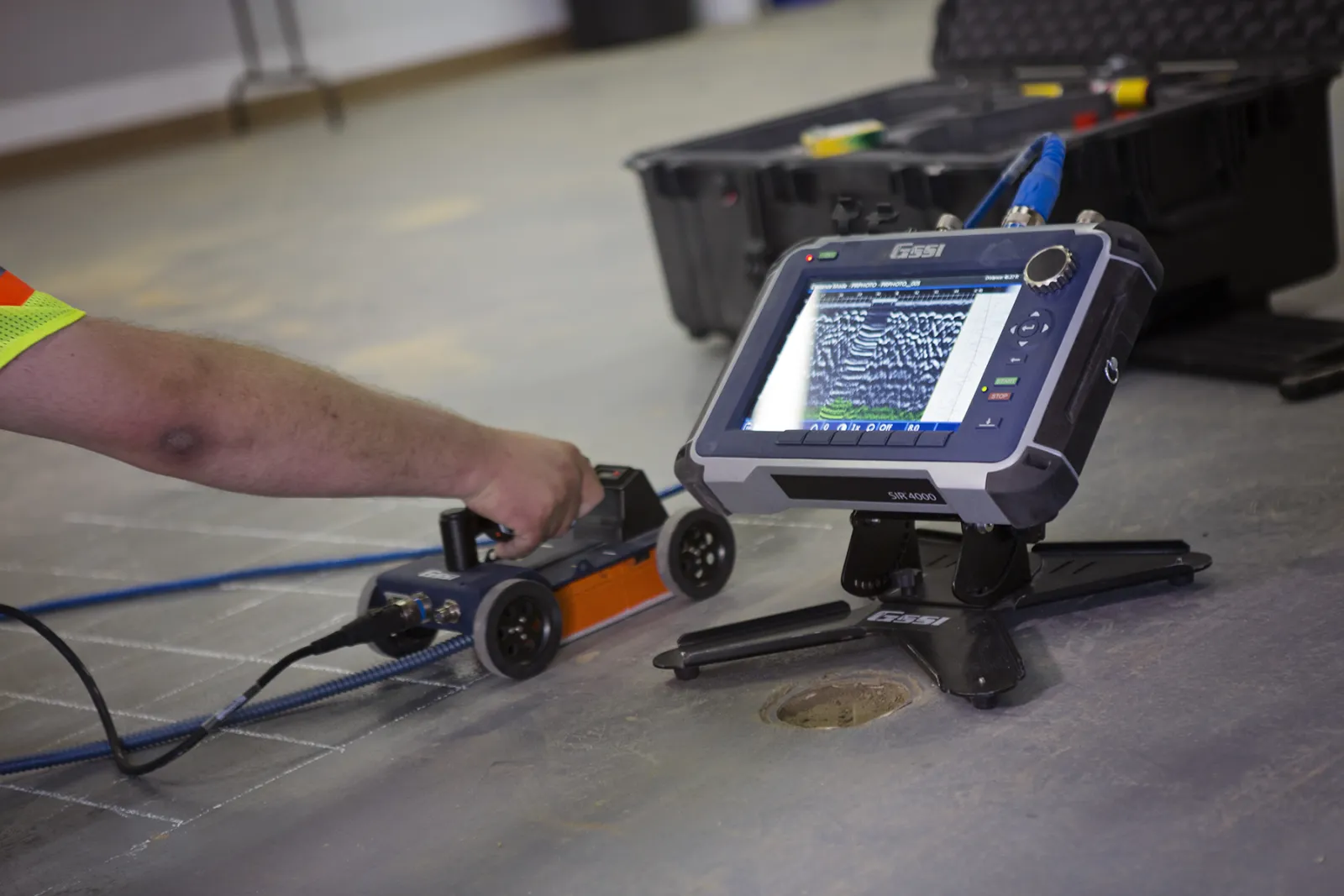 Concrete scanning services to detect and protect existing utilities and structural supports