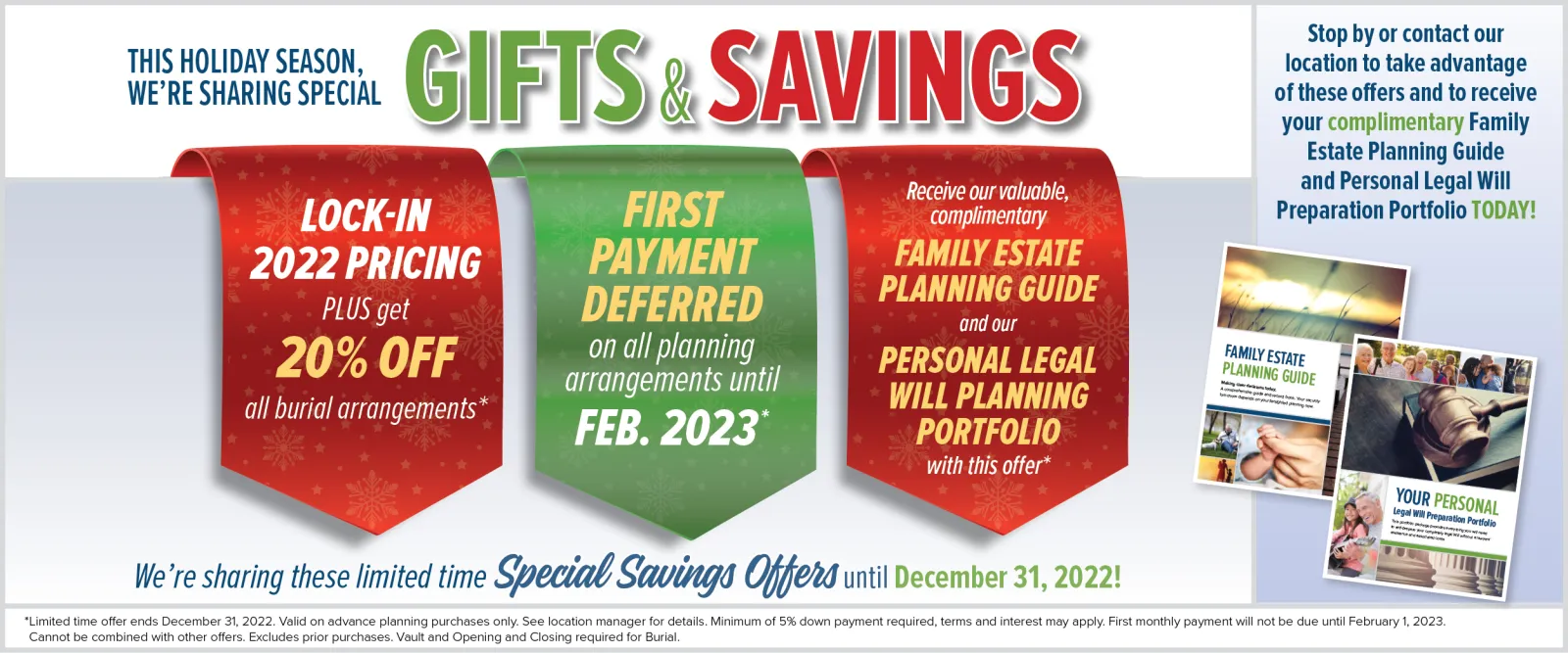 December Promotion, 3 Ways to Save