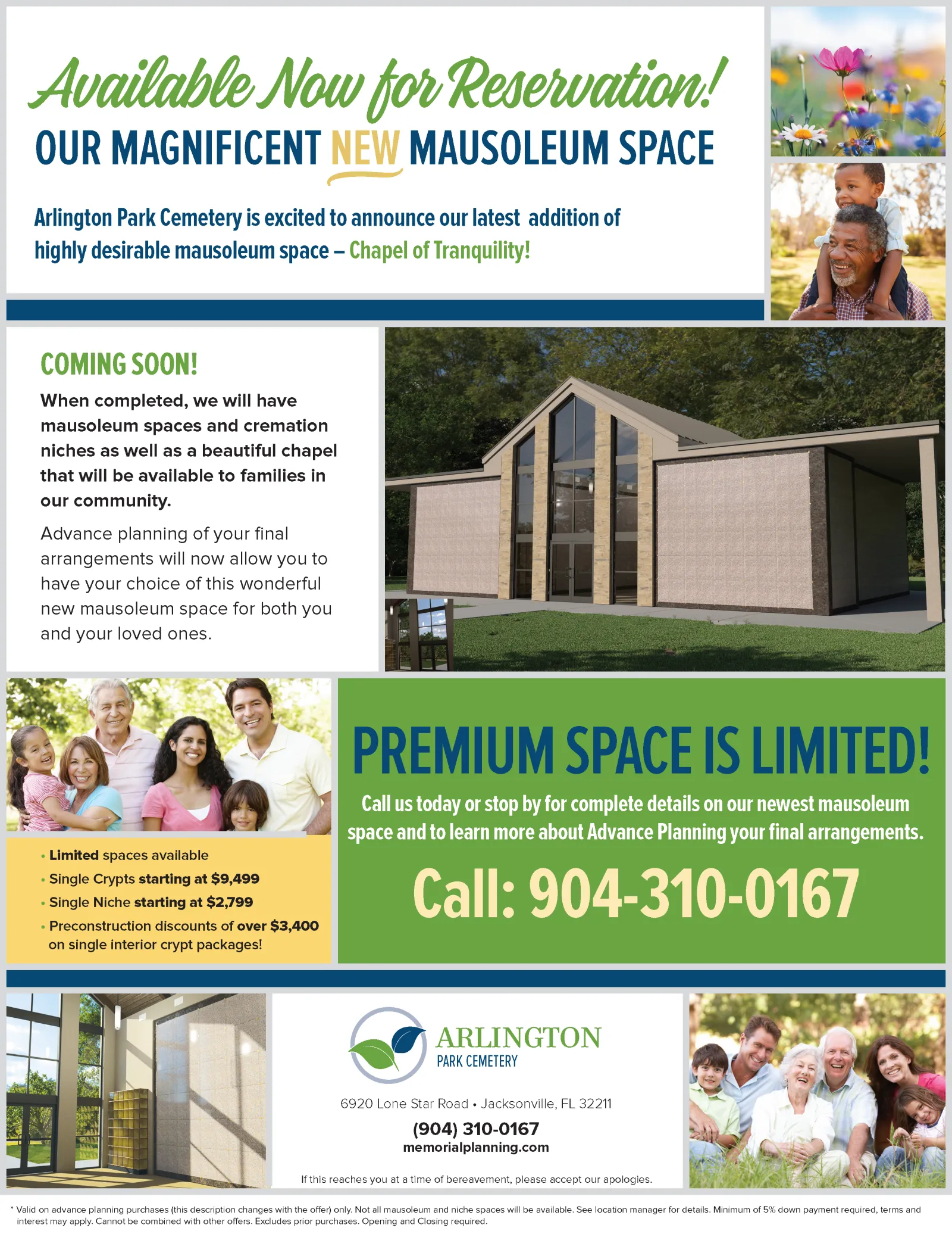 Mausoleum Preconstruction Offer