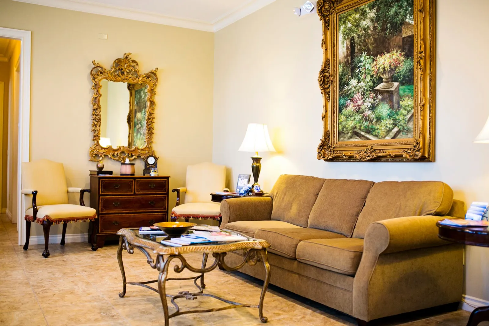 A Sitting Area at Treasure Coast Funeral Home and Crematory in Stuart, Florida 