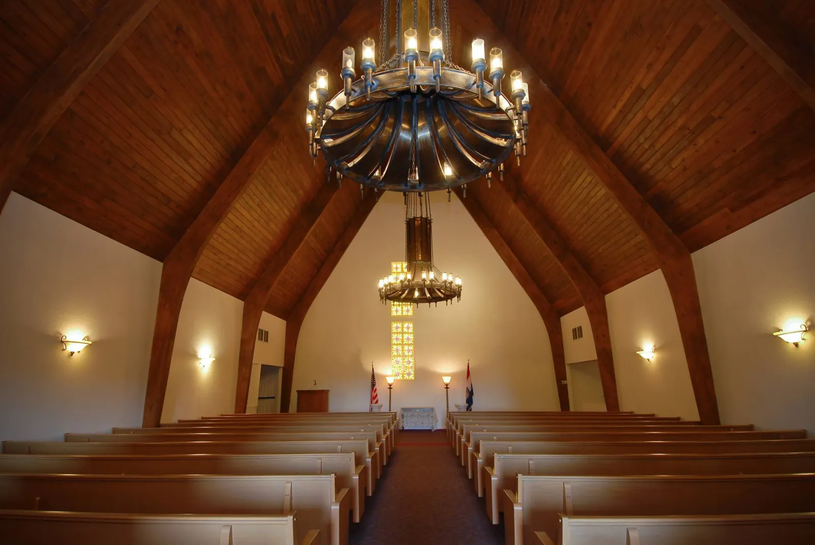 Inside the chapel of Klinger-Cope@ Rivermonte in Springfield, Missouri