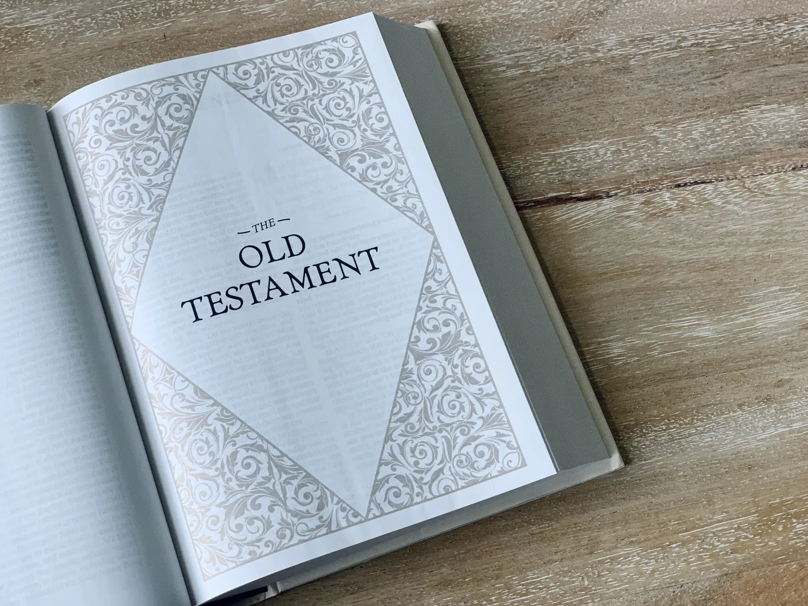 The Old Testament open book