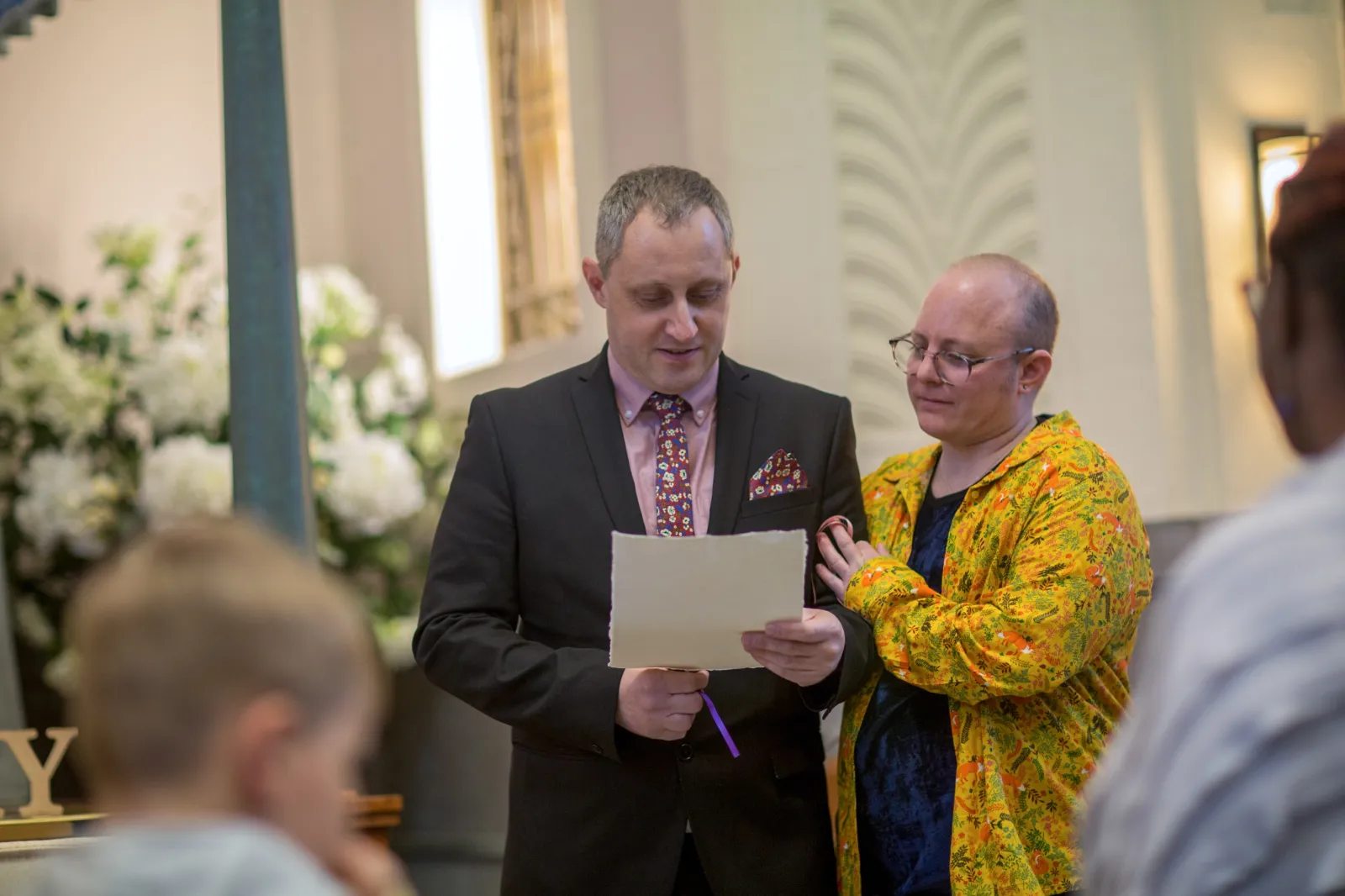 Eulogy being delivered at funeral