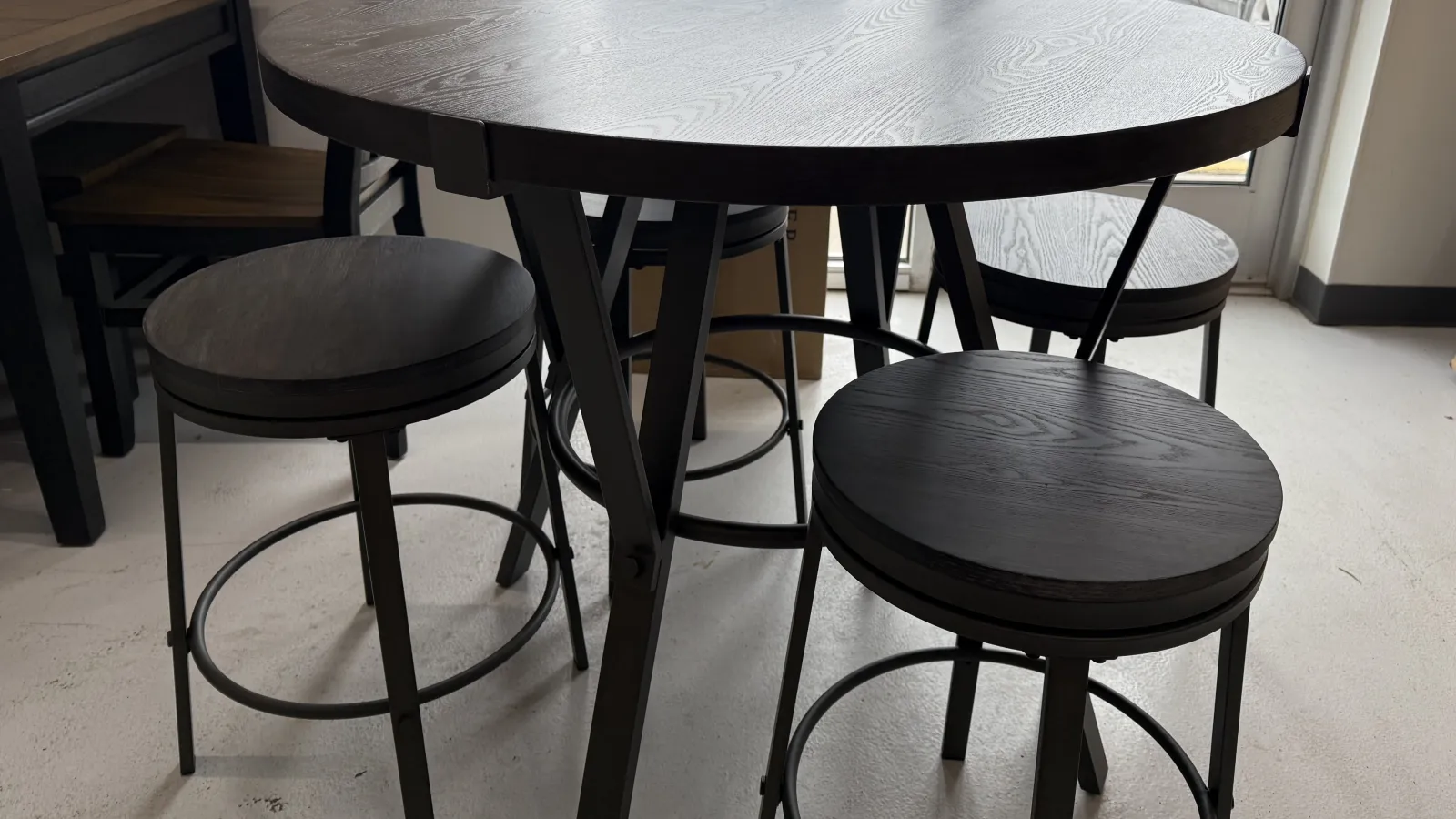 a group of stools