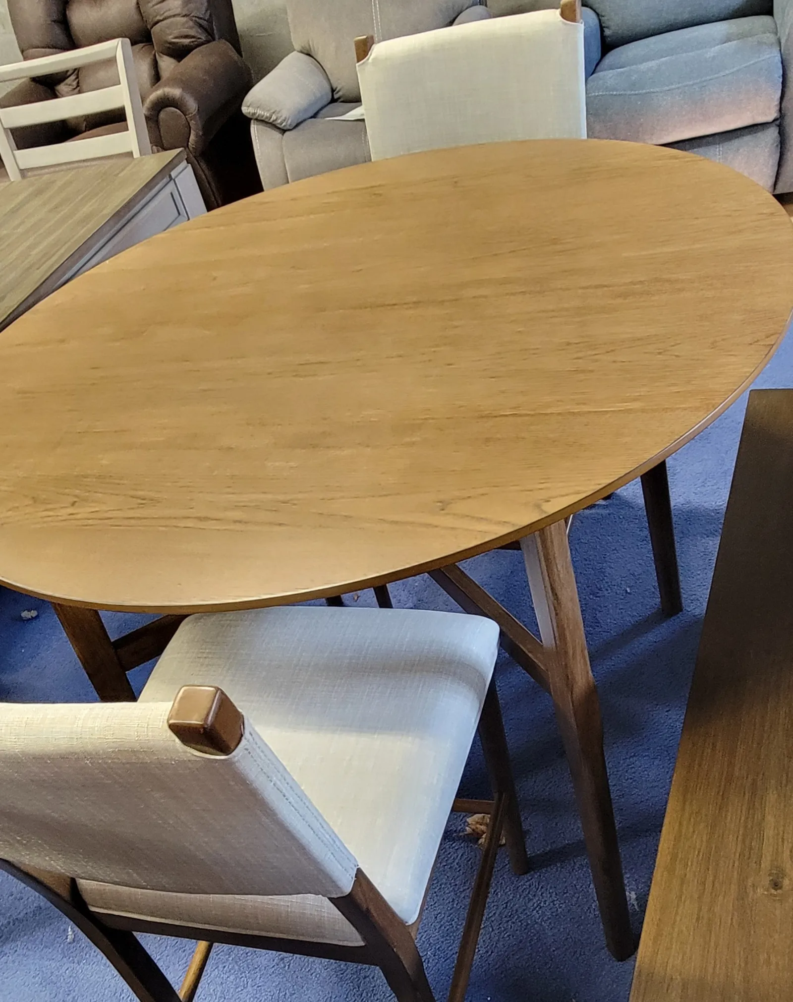 a table with chairs around it