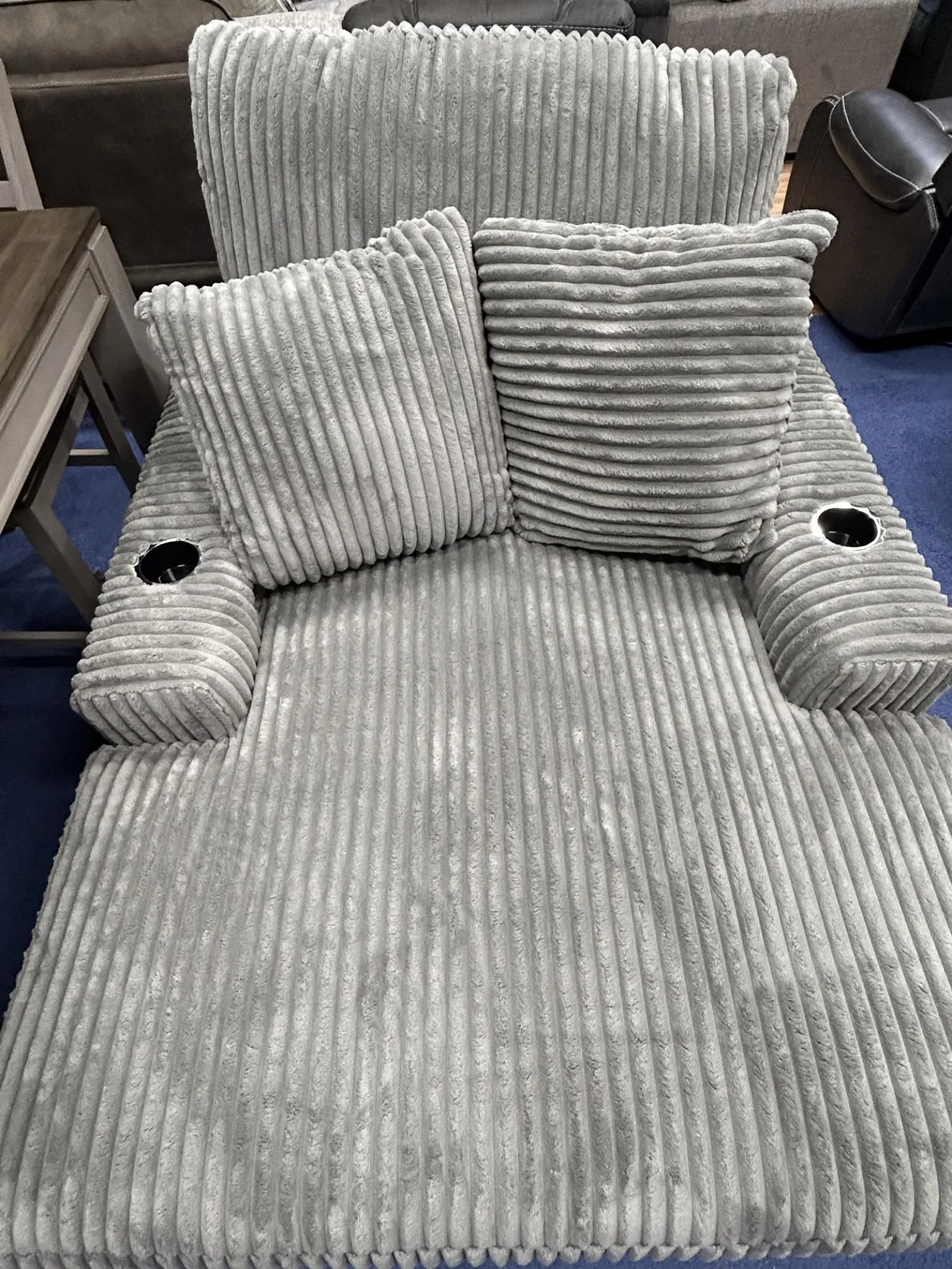 a couch with a cushion