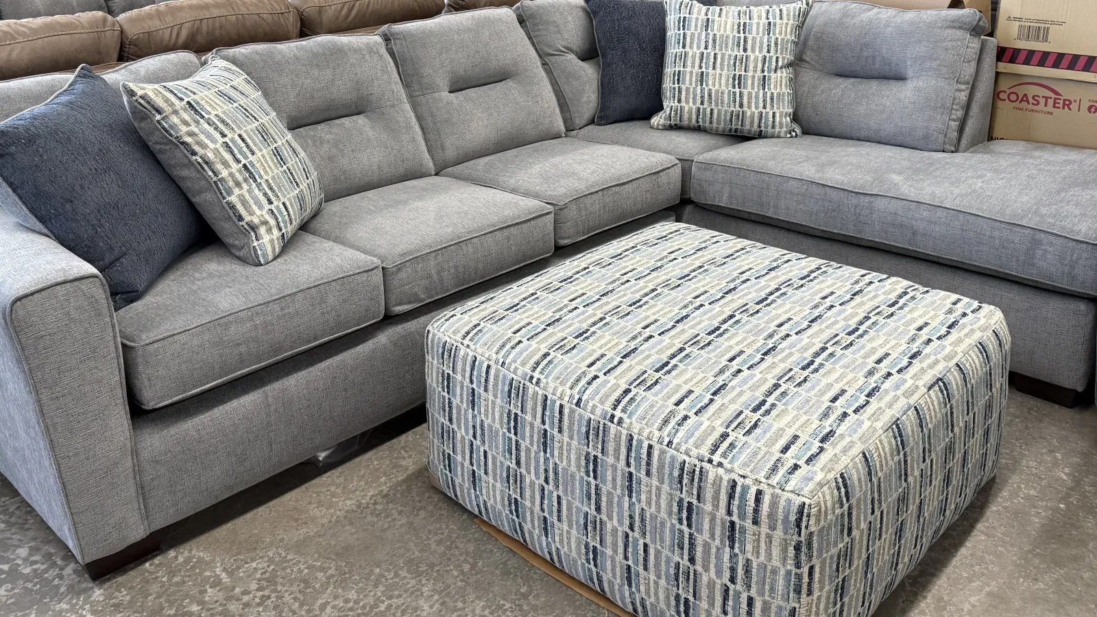 a couch with a cushion