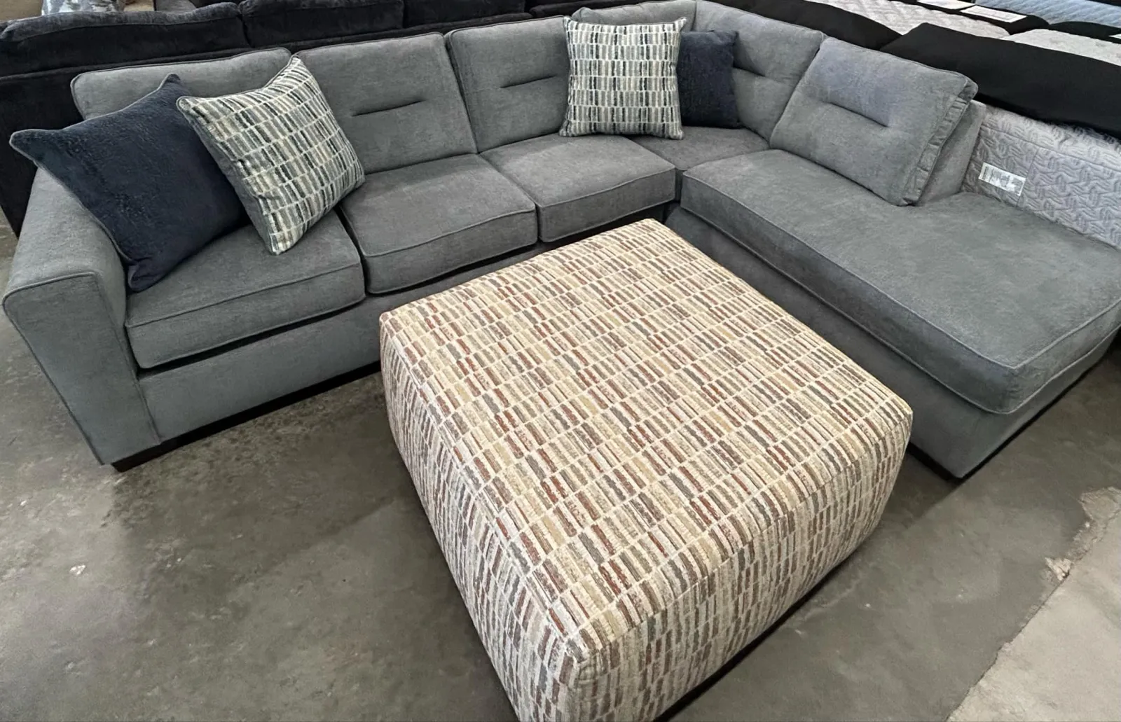 a couch with a cushion