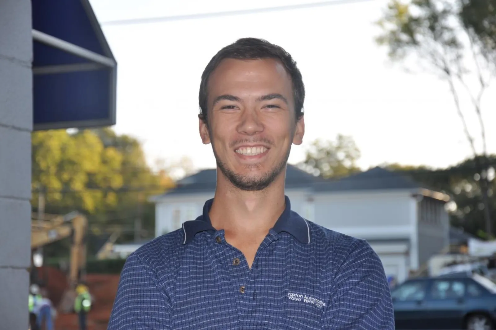 a man smiling for the camera