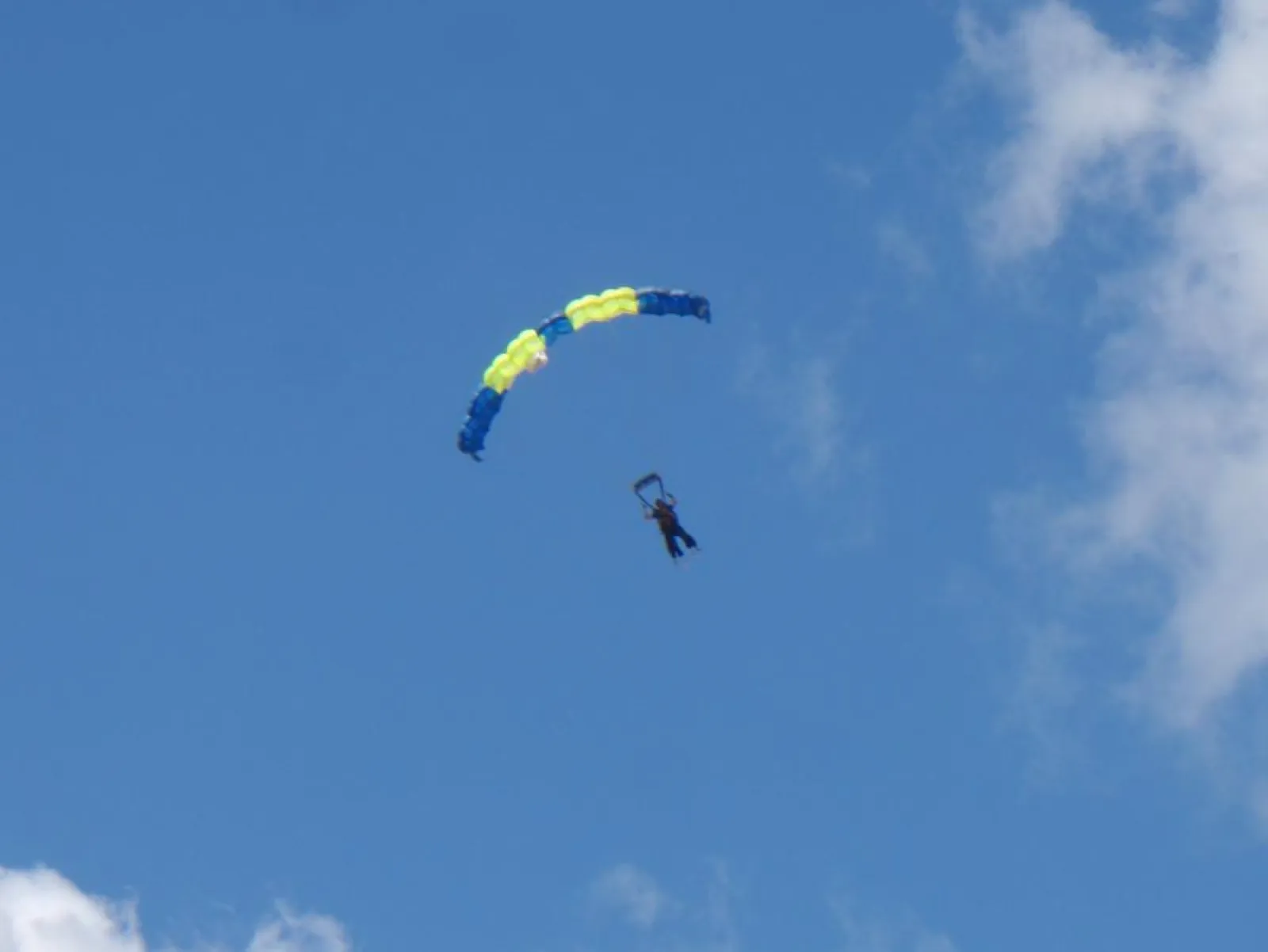 two people under a parachute