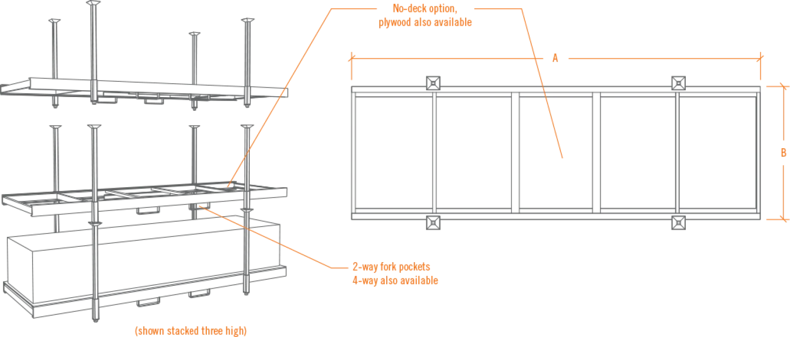 Technical drawing of a glass drink rail with exposed fixings and adjustable size options shown from front and side views.