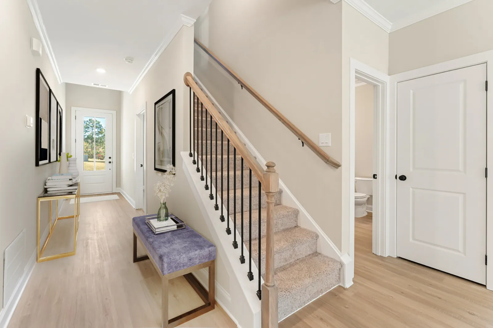 a staircase in a house