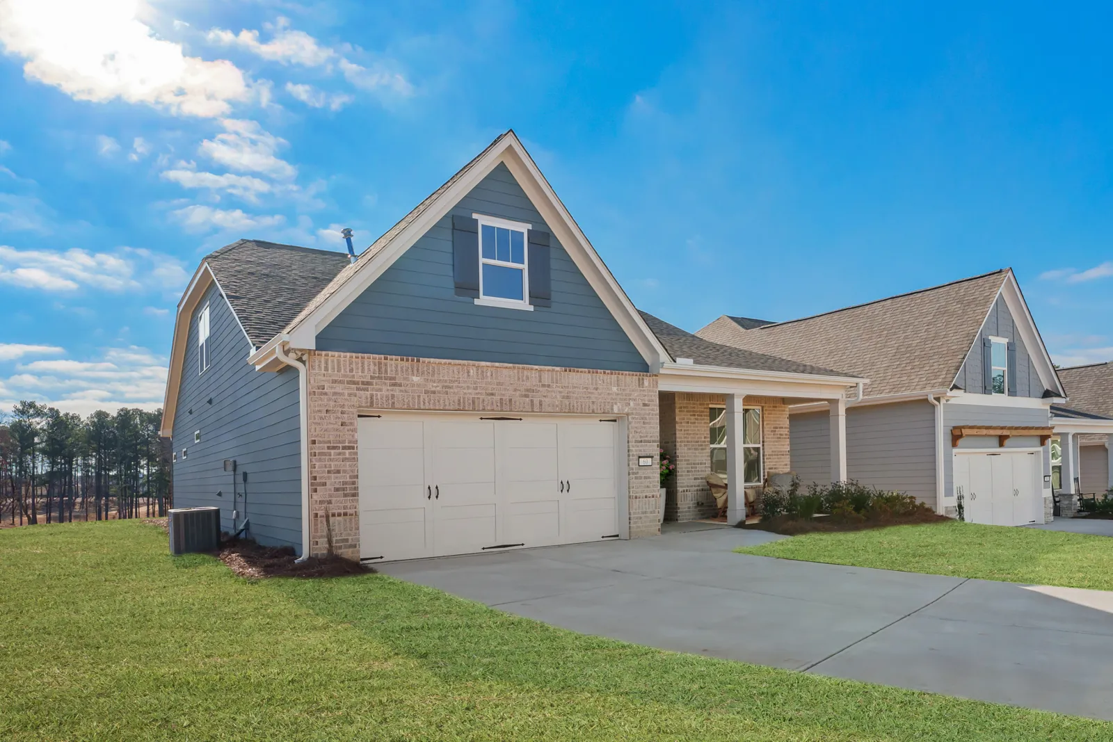 a house with a garage