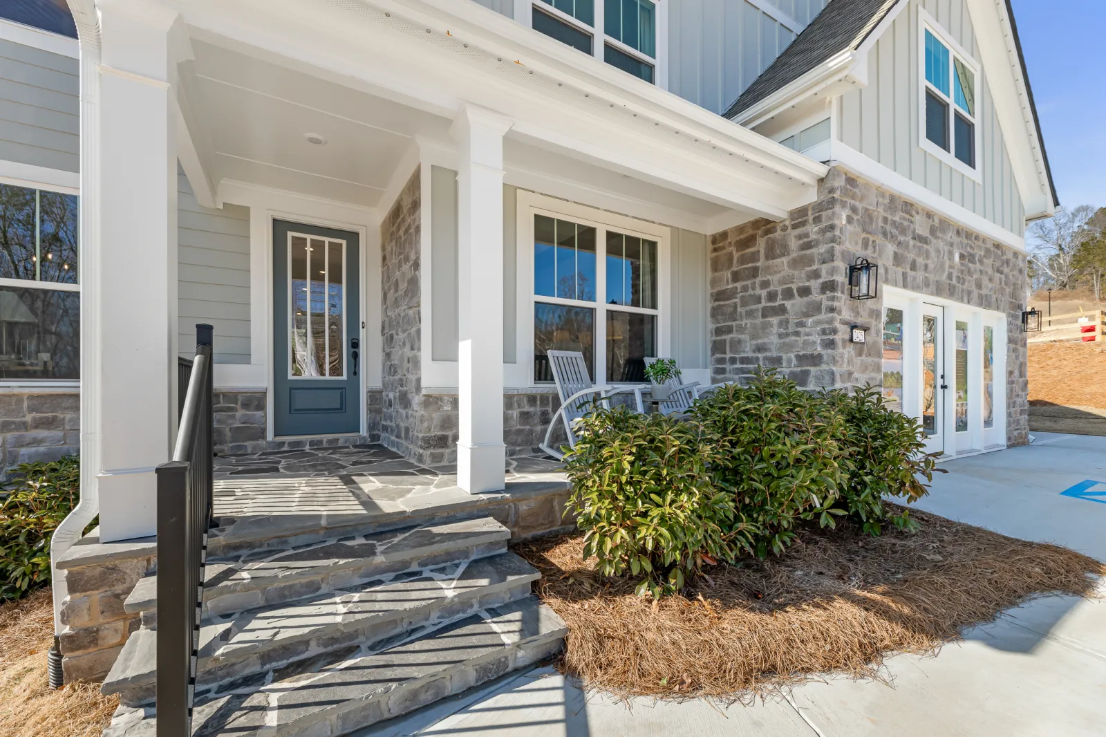 a house with a front porch