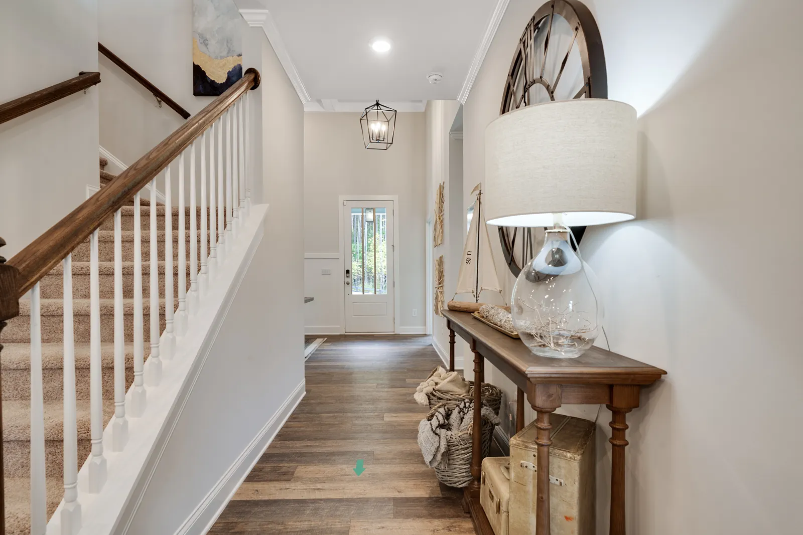 a staircase in a house